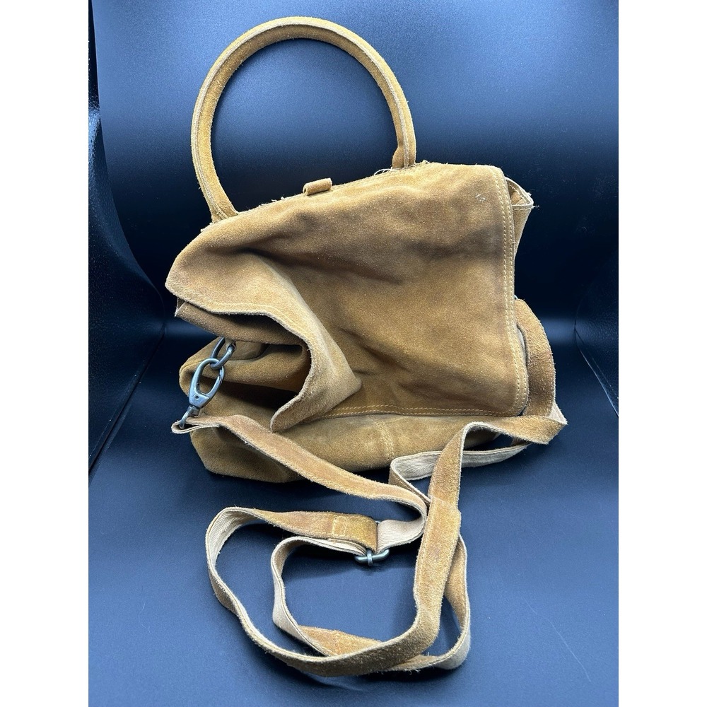 Free People We The Free Paris Convertible Leather Backpack Suede Finish Boho - Picture 6 of 6
